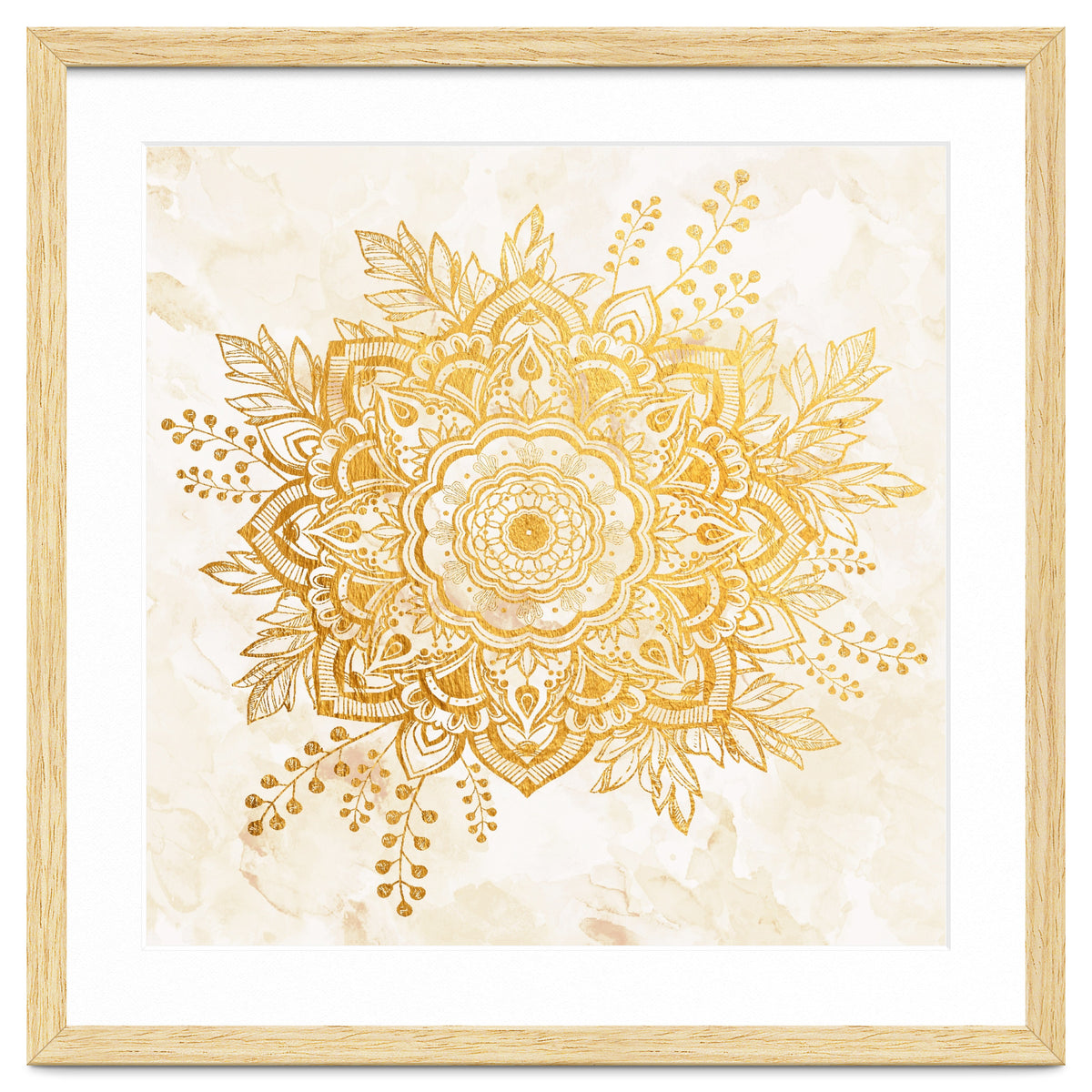 Queen Starring of Mandala-Gold Sunflower II