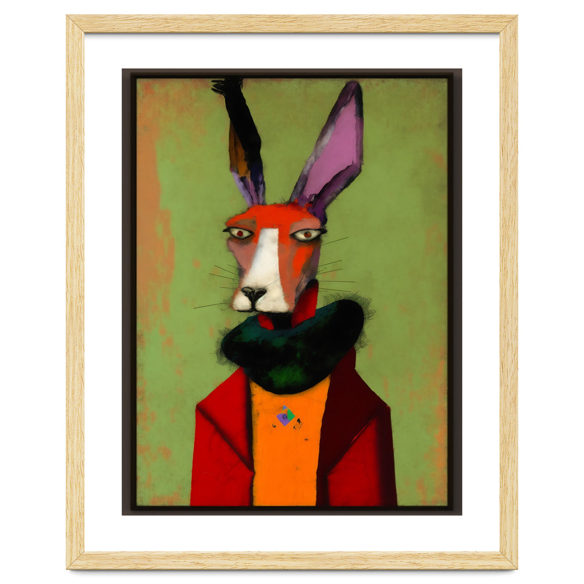 Hare In Clothes Portrait