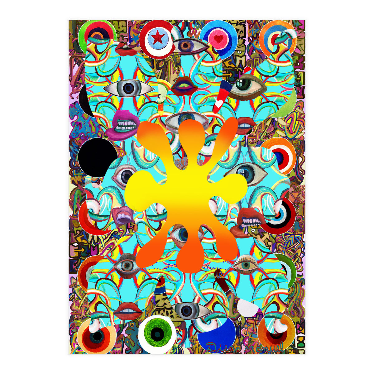 Fuego Y Graffiti 78 (Print Only)