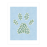 Floral Paw Print (Print Only) thumbnail
