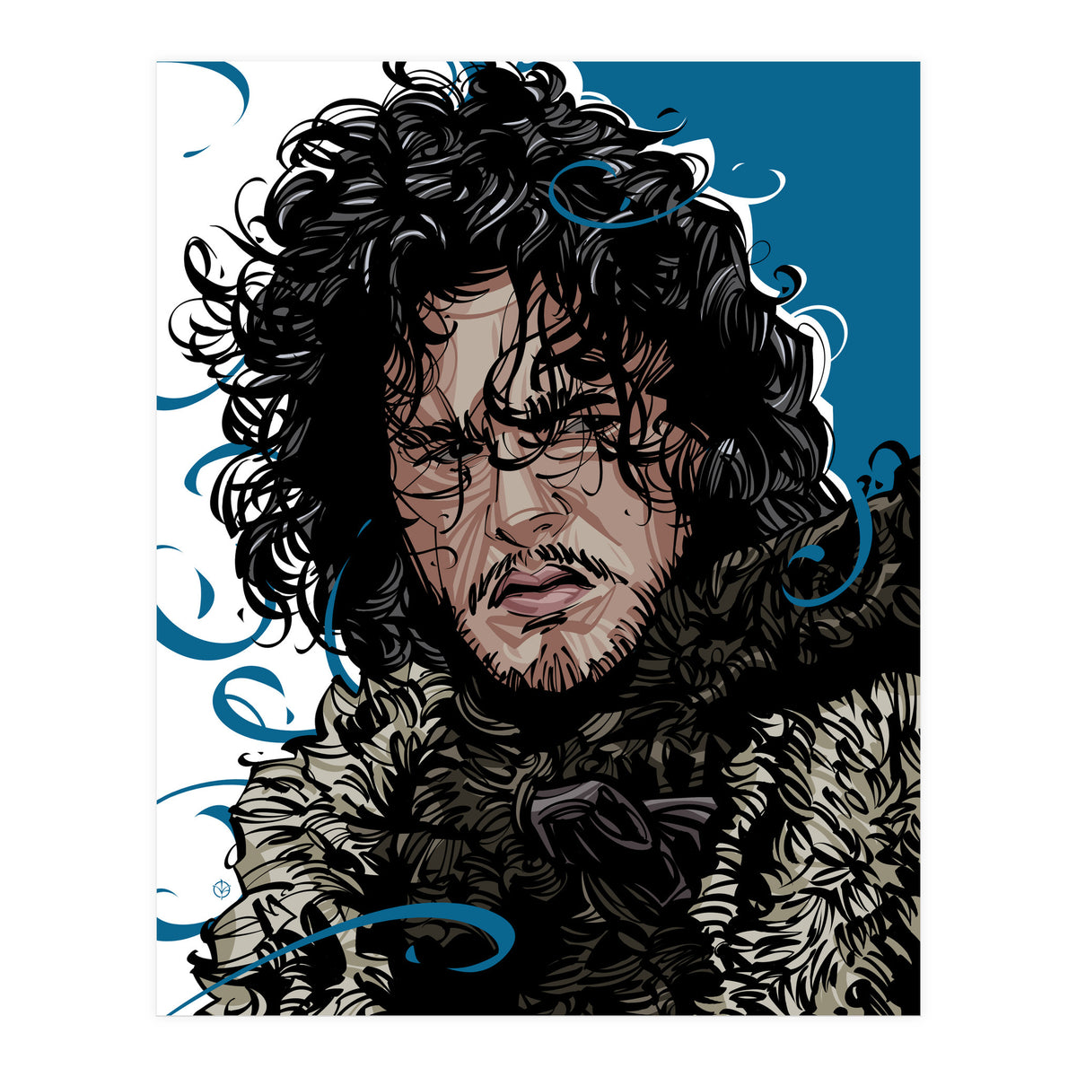 Jon Snow Game Of Thrones (Print Only)
