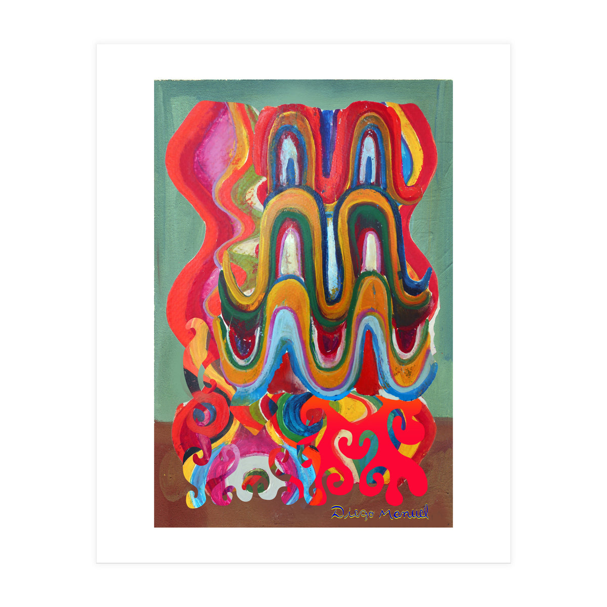 Pop Abstract Asimetrico A1 (Print Only)