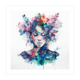 Watercolor Tropical Woman #16 (Print Only) thumbnail