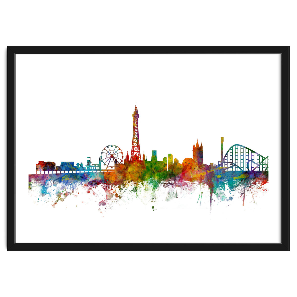 Blackpool England Skyline