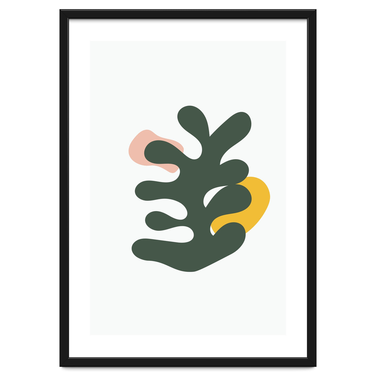 Botanical Mid Century Geometric Art