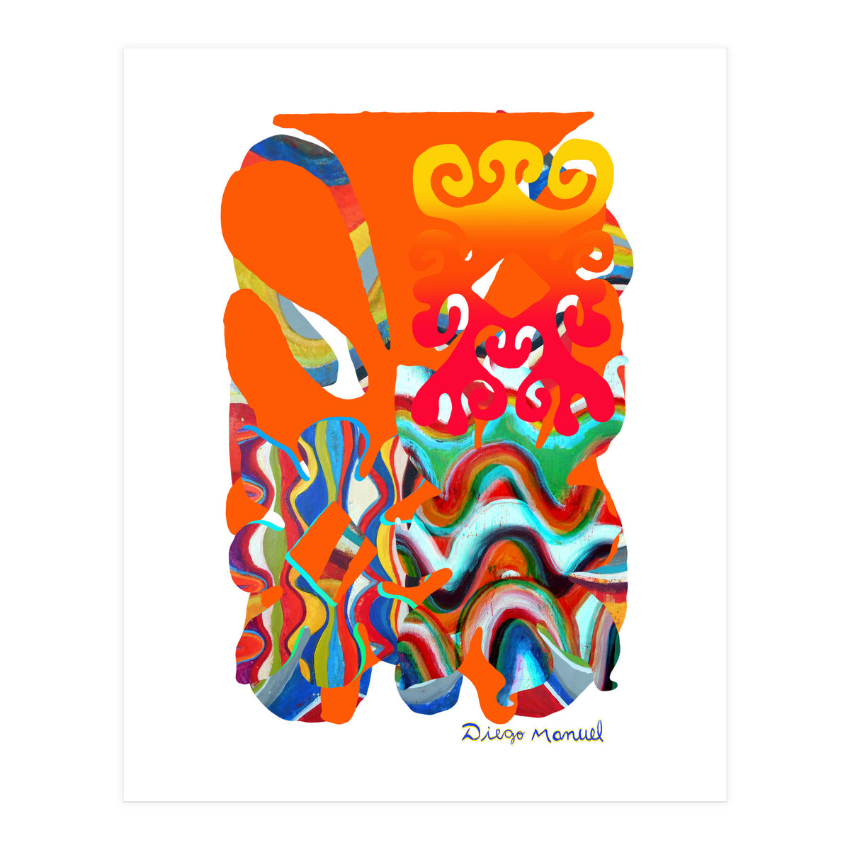 Pop Abstract Asimetrico 5 Copia (Print Only)