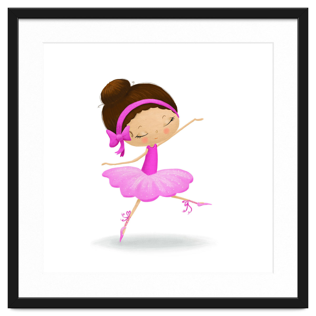 Adorable Ballerina Nursery Print