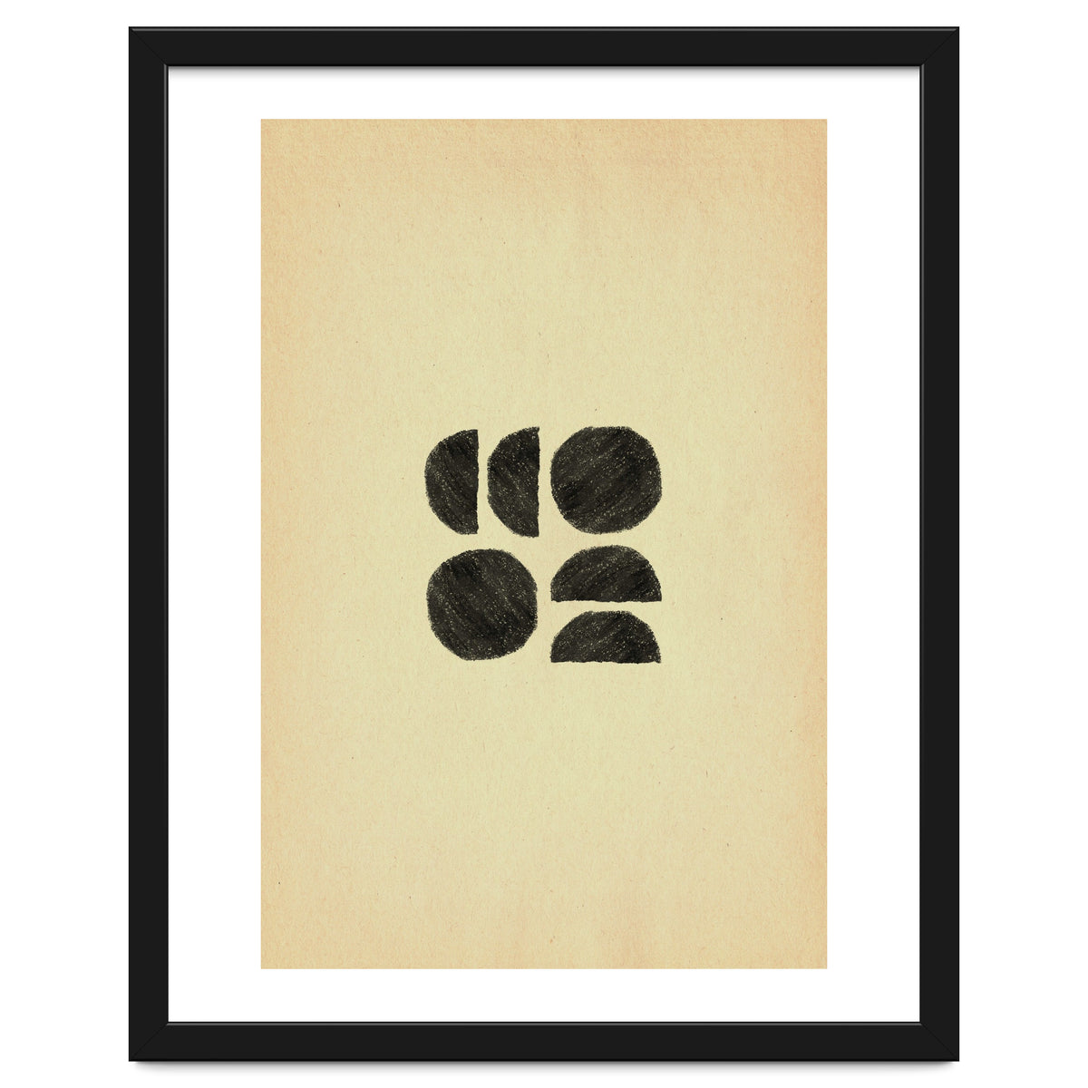 Abstract mid-century modern shapes