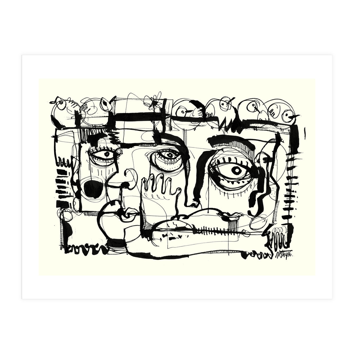 Birds on a Wire (Print Only)