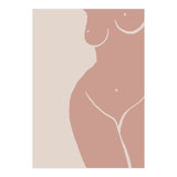 Female nude closeup line-a (Print Only) thumbnail