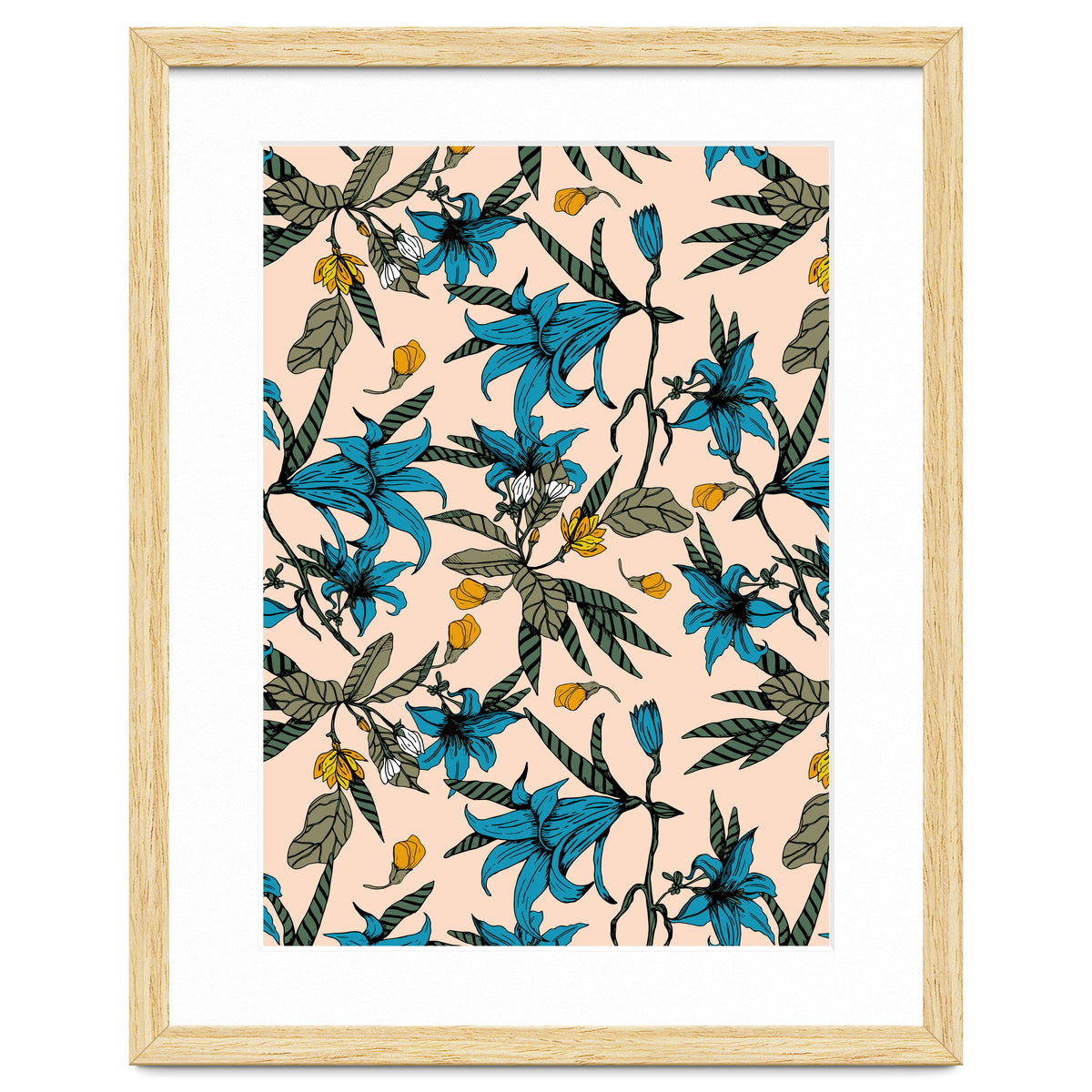 Blooming blossoms bluish I