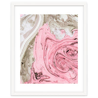 Nude+ Pink Marbling Art #society6 #decor #buyart