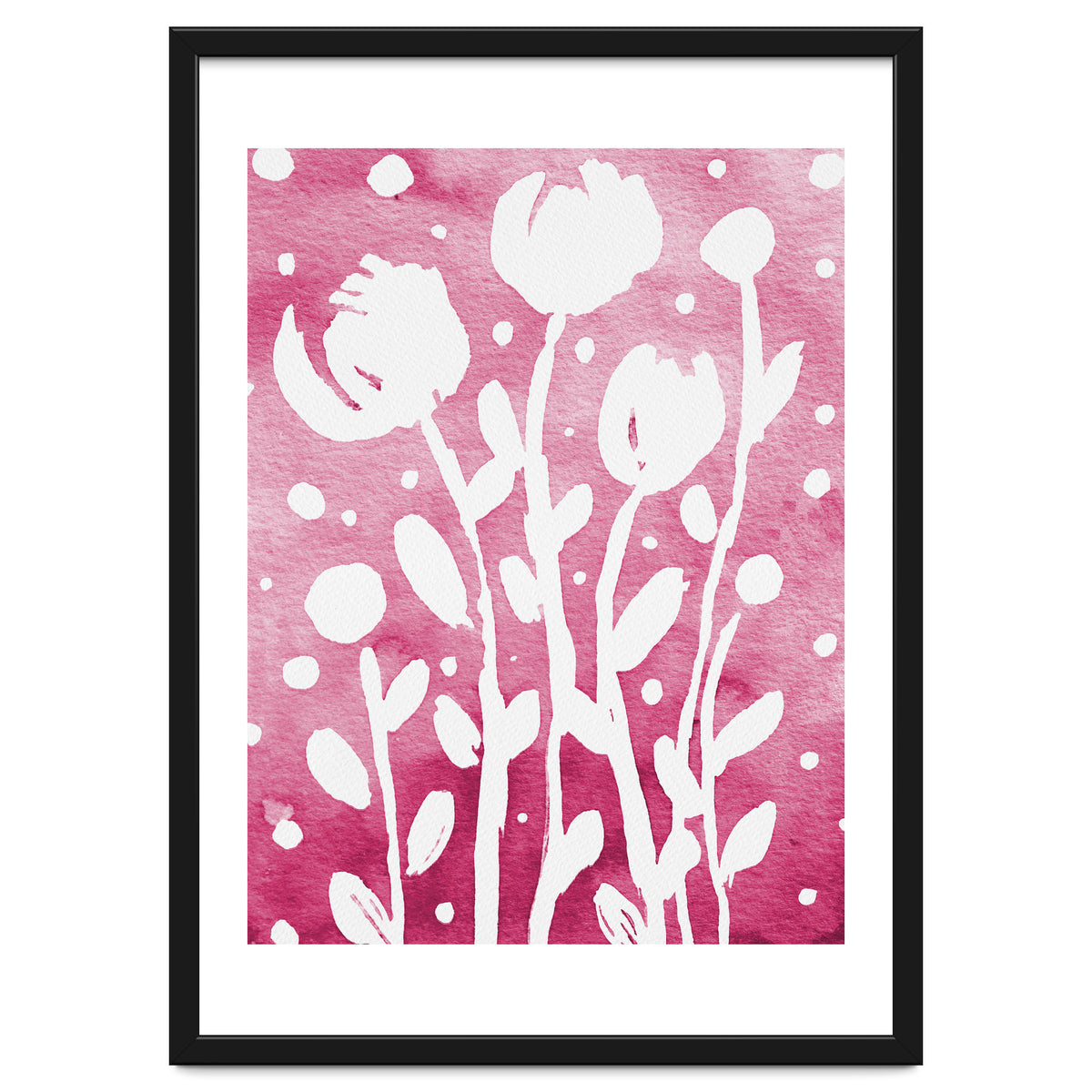 Abstract Flowers Pink