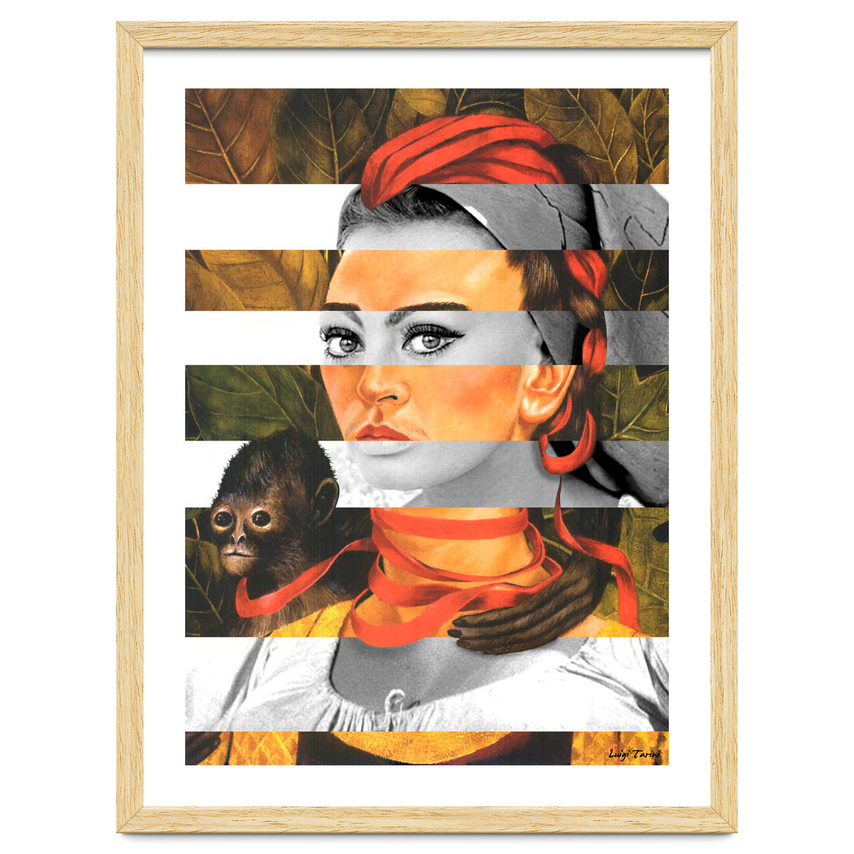 Frida Kahlo's Self Portrait with Monkey & Sophia Loren