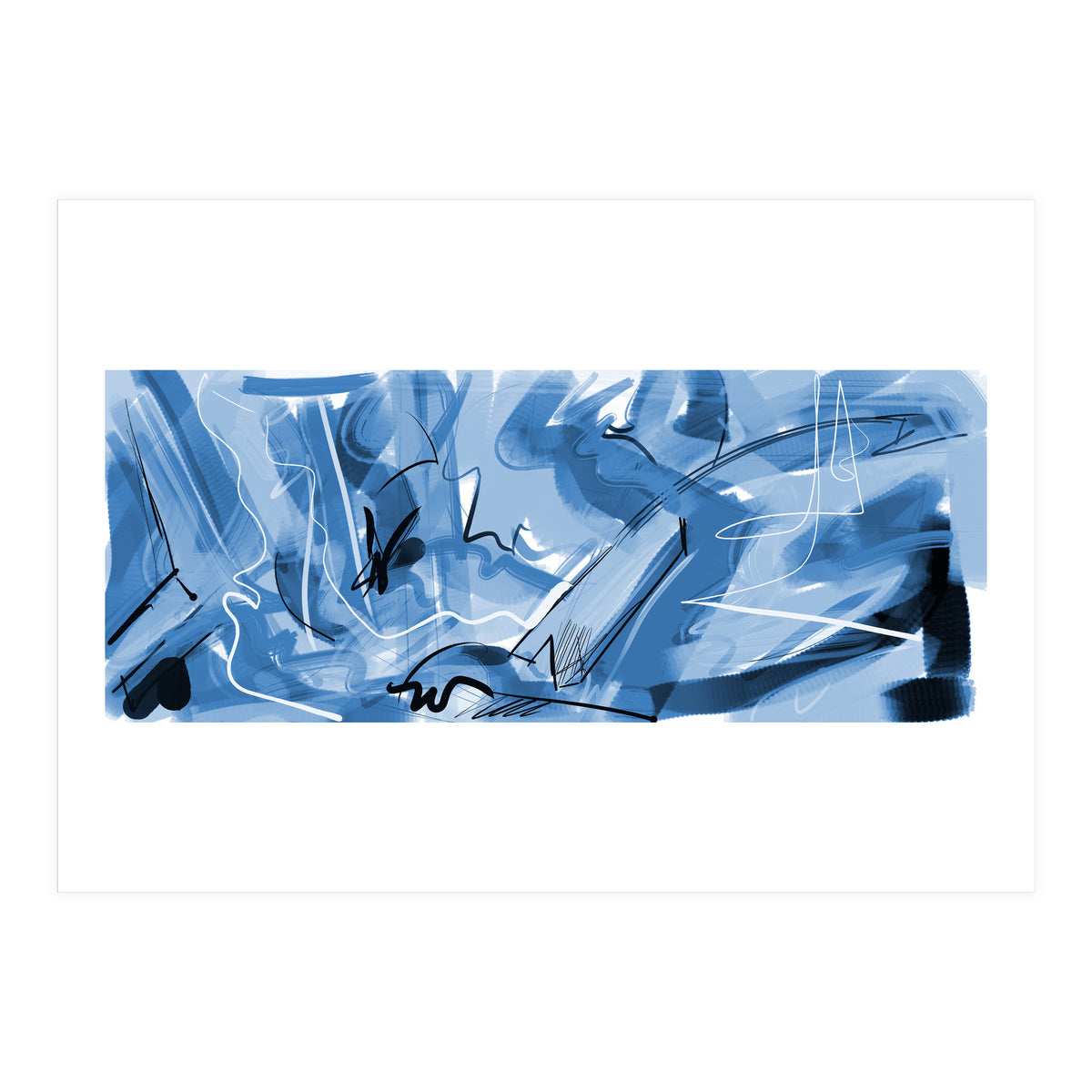 beautiful blue (Print Only)