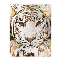 Grungy Tiger Gold and White (Print Only)