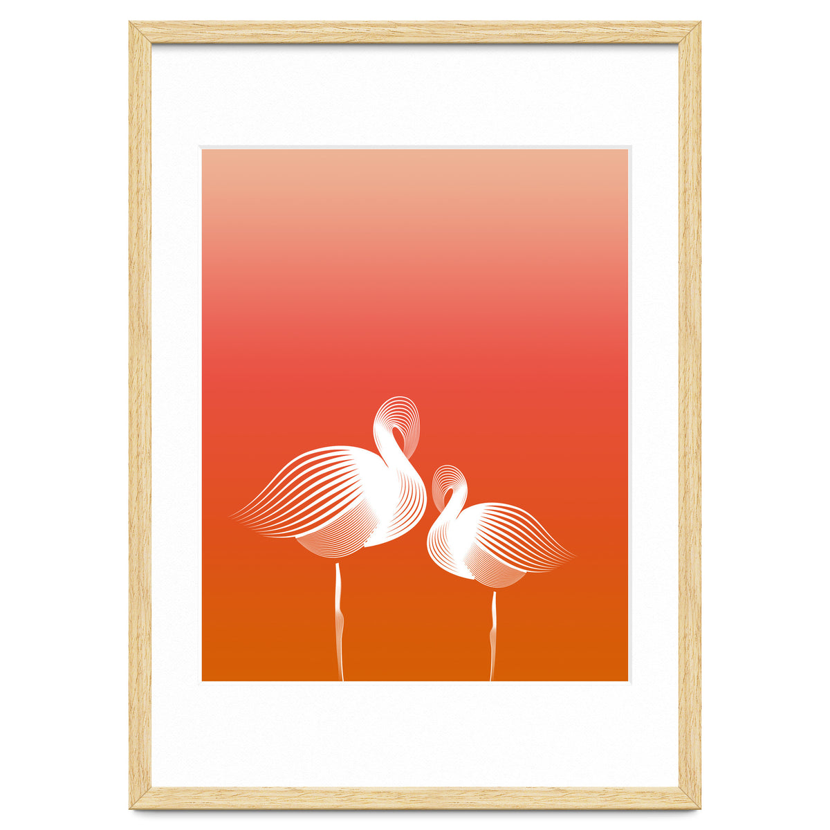 Meditating Flamingos