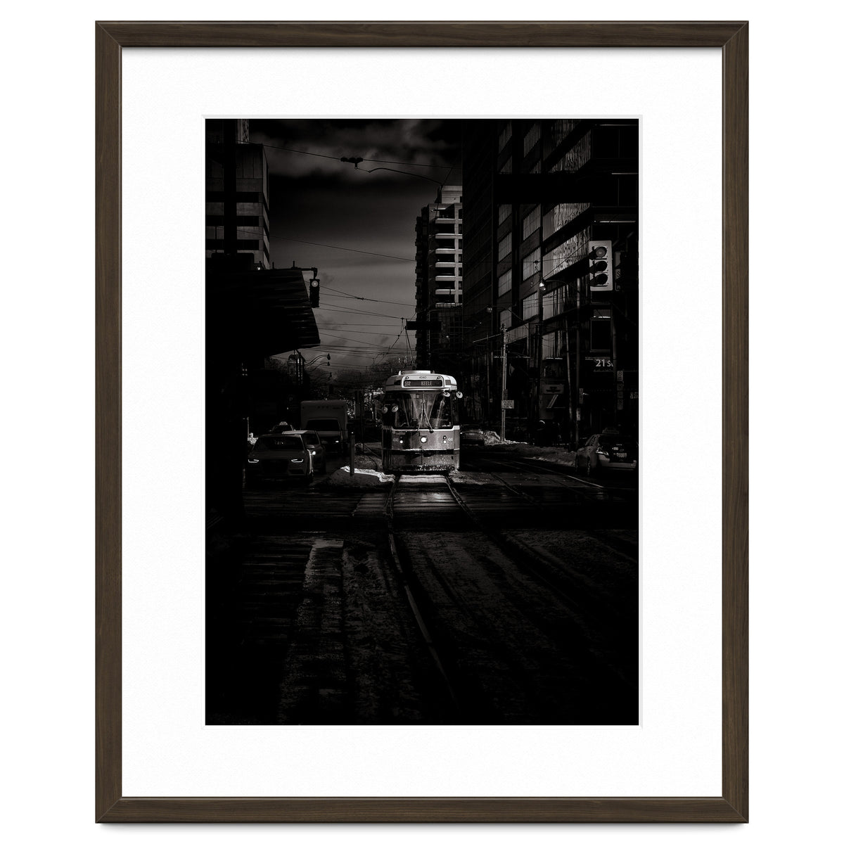 The 512 St. Clair Streetcar Toronto Canada Toned Version