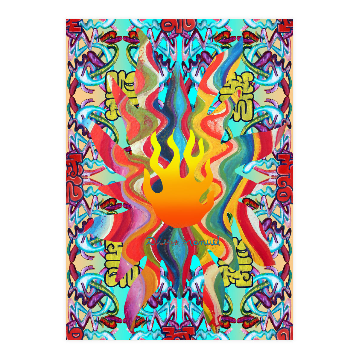 Fuego Y Graffiti 42 (Print Only)