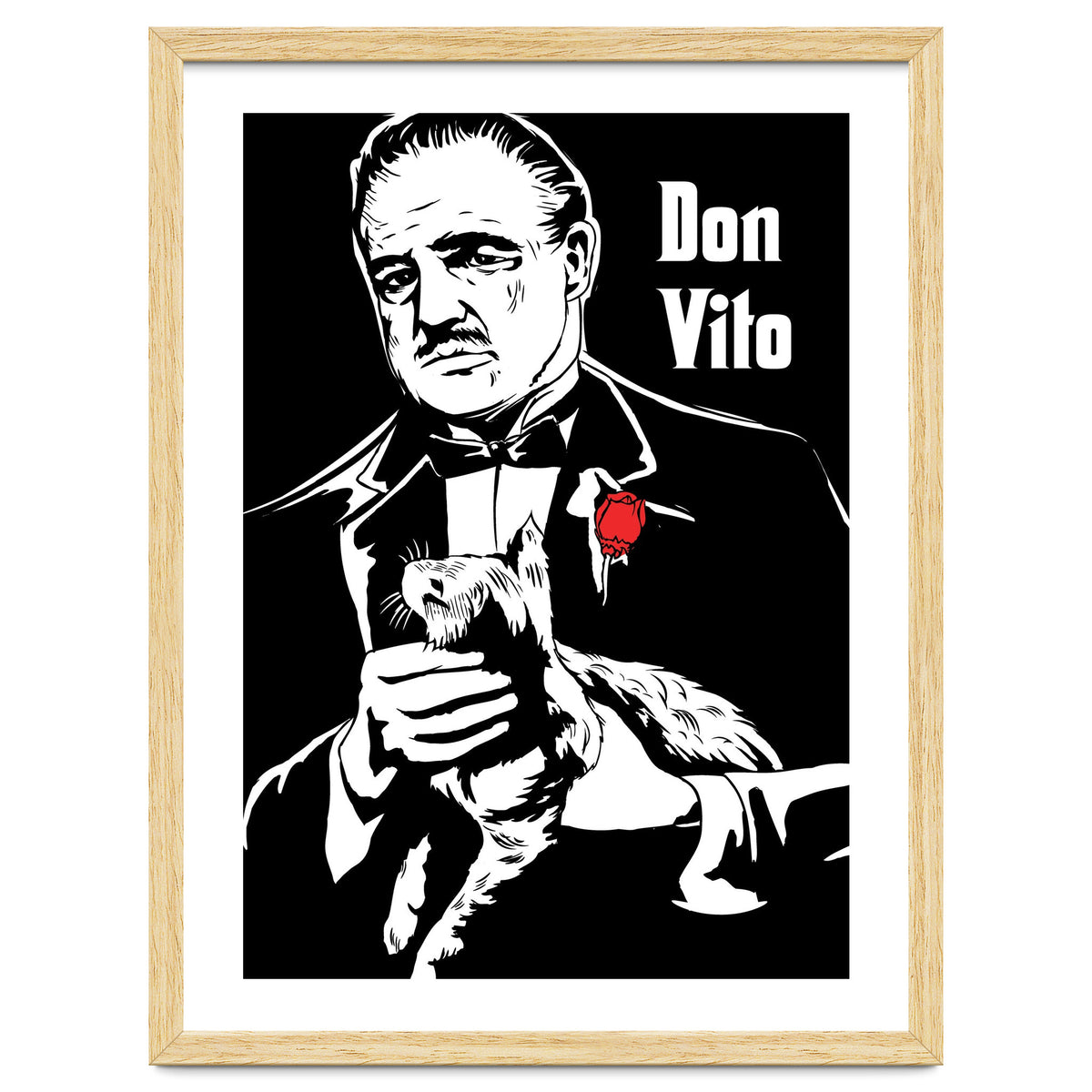 Don Vito The Godfather movie poster