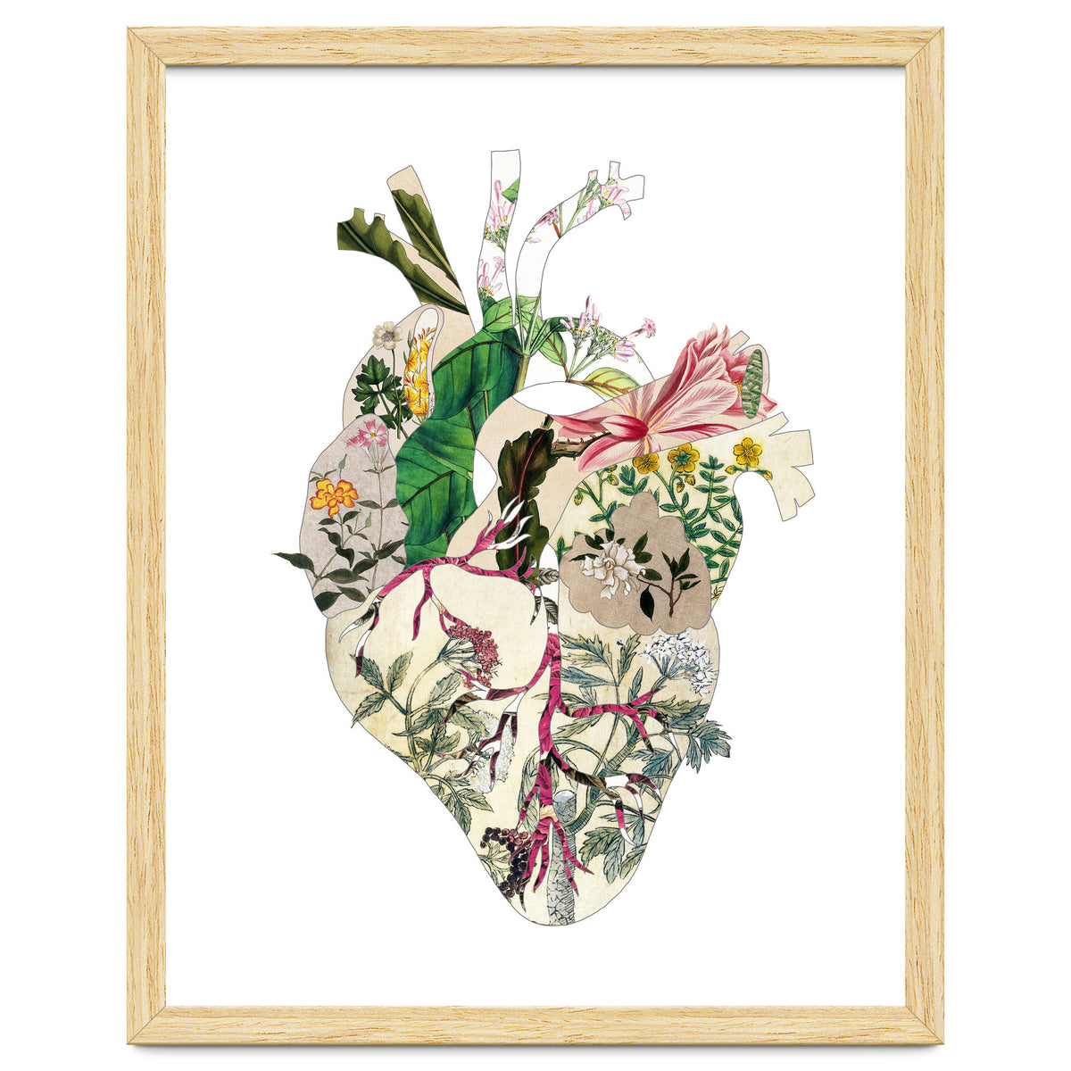 Vintage Botanical Heart