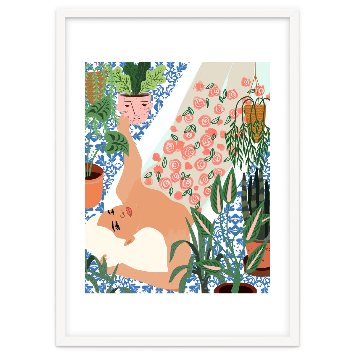 Moroccan Bath With Plants