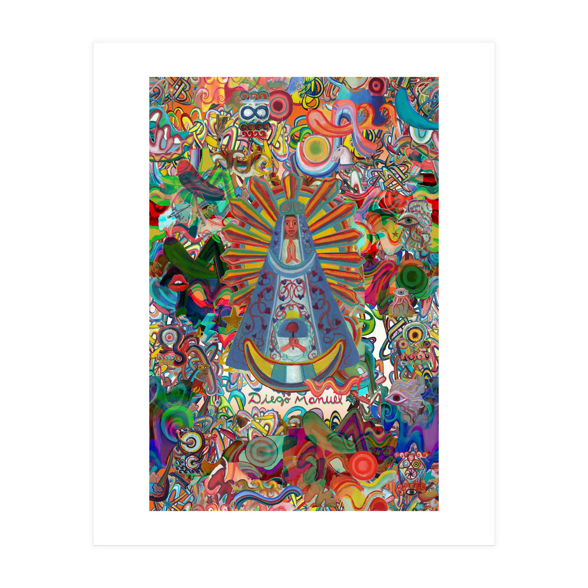 Virgen Y Graffiti 5 (Print Only)