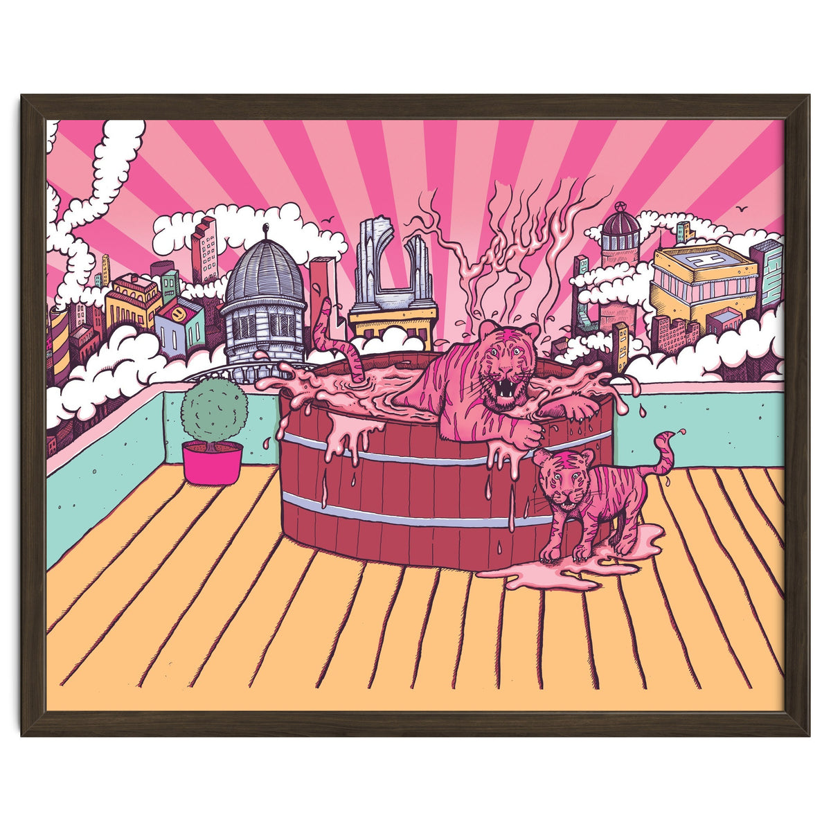 Strawberry Tigers Rooftop Jacuzzis Abbeydale Brewery x Lewy  12.4% ABV Strawberry, Chocolate, Smoked, Cherry Wood-chipped, Imperial Dessert Stout.