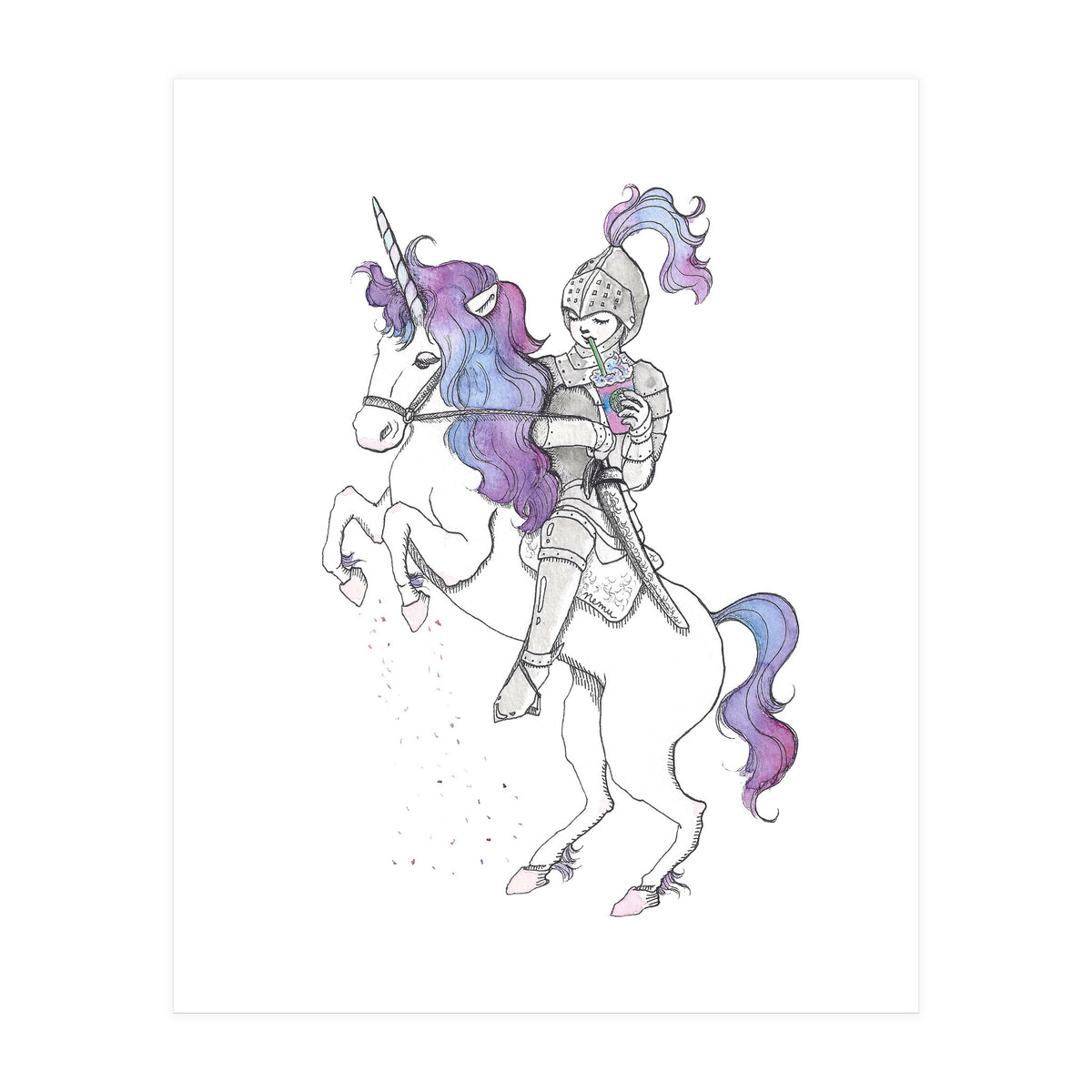 Unicorn Knight (Print Only)