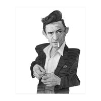 Johnny Cash Portrait (Print Only)