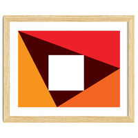 Geometric Shapes No. 23 - red & orange