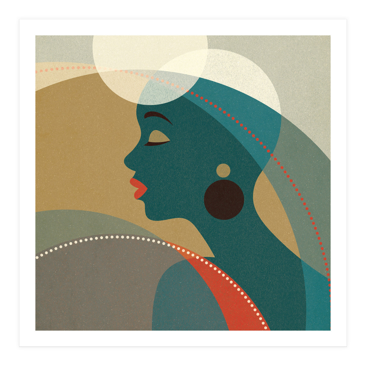 Venn Deco (Emerald) (Print Only)