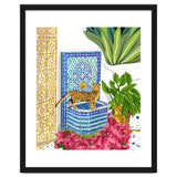 Royal Bengal Cats | Palace Pets & Architecture Building | Exotic Travel Urban Jungle Terrazzo Tiles thumbnail