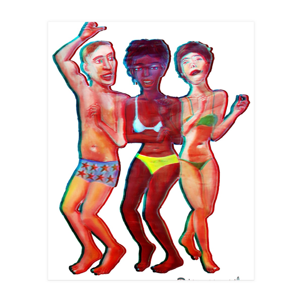 Beach Party 3d 4 (Print Only)