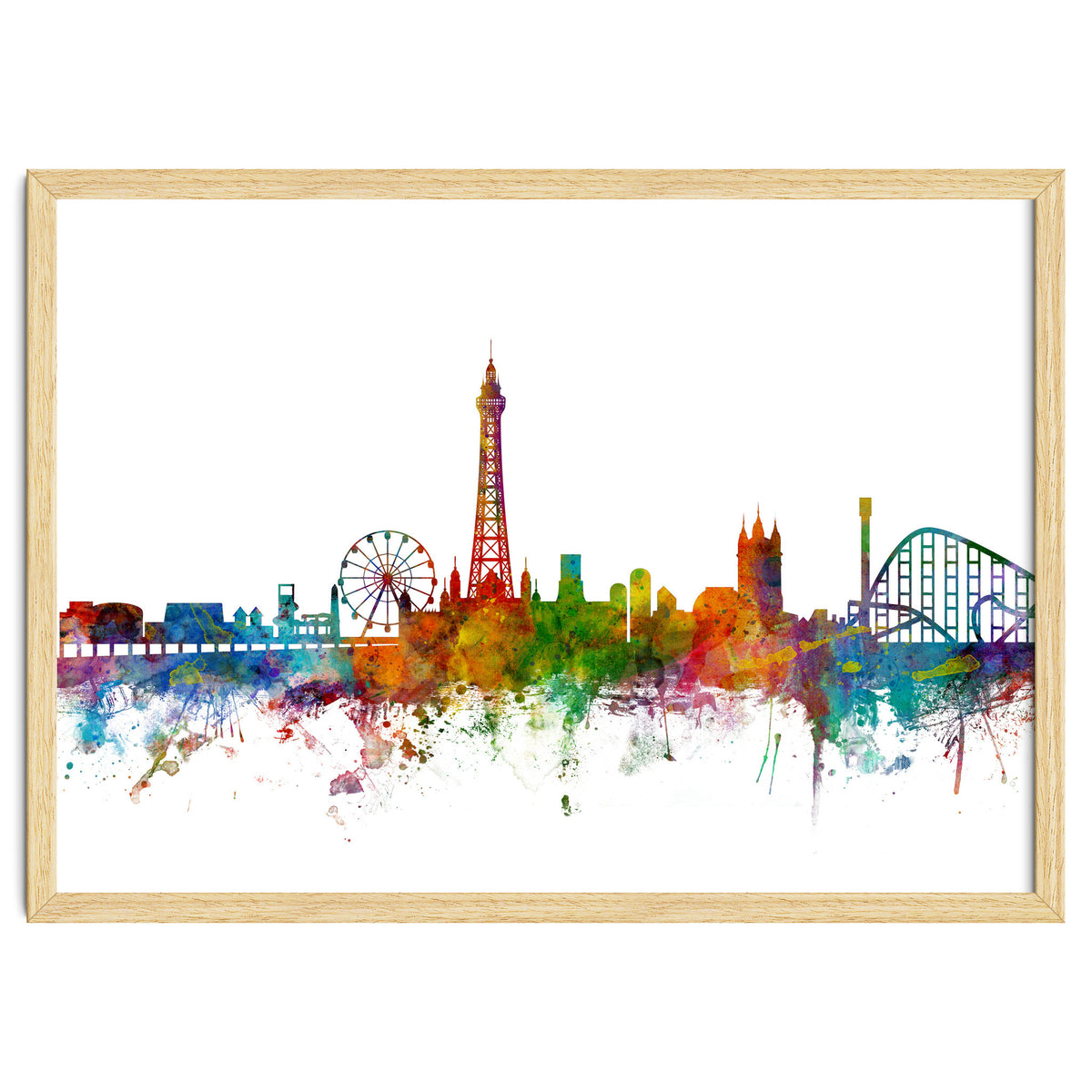 Blackpool England Skyline