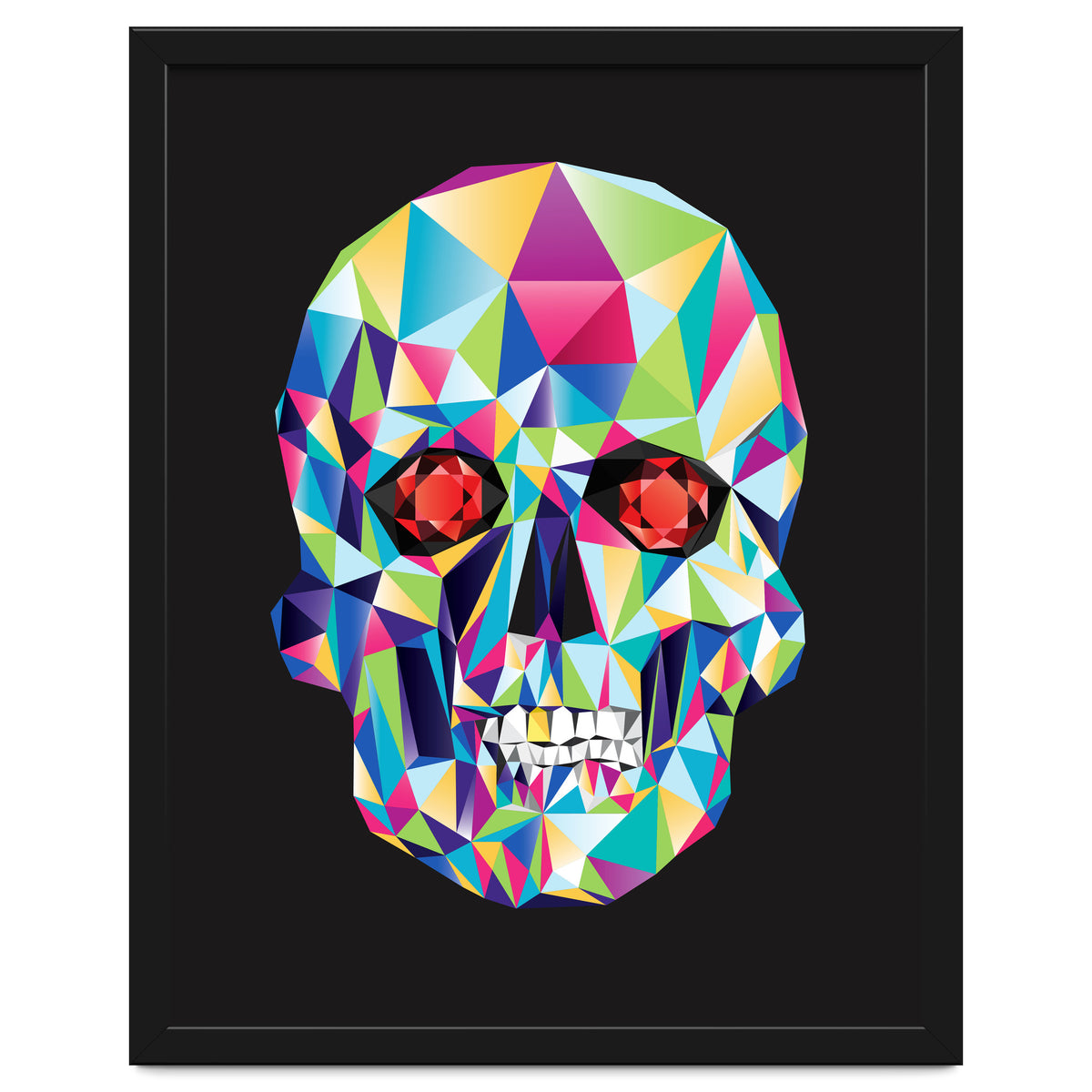 Geometric Candy Skull