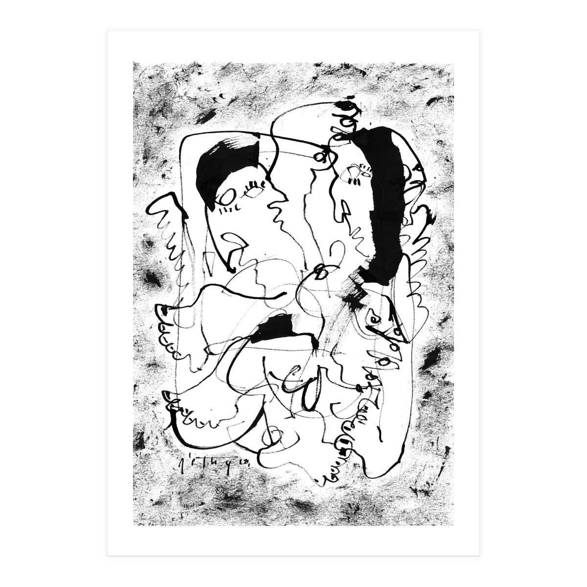 Dancing Forever - b&w (Print Only)