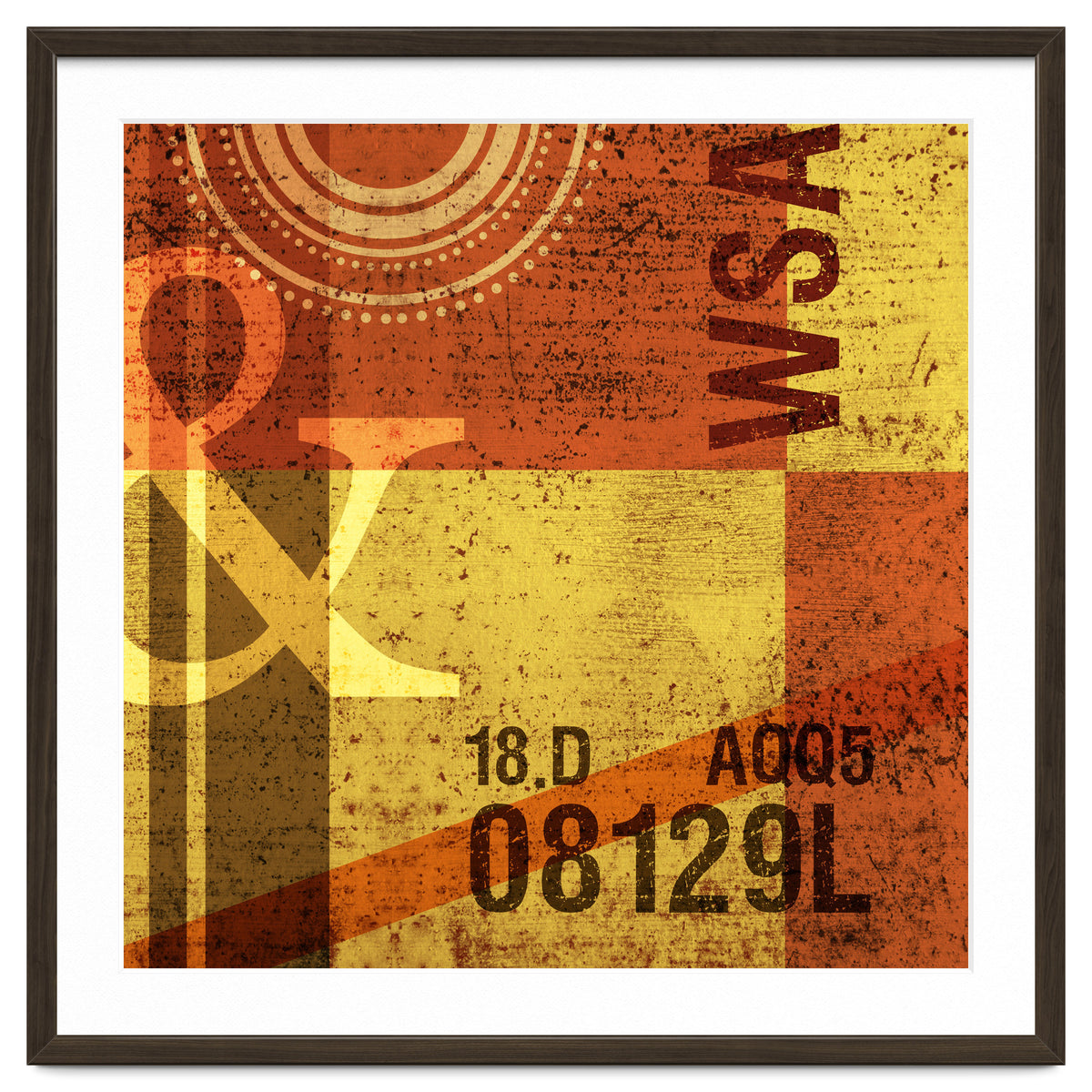 Abstract Industrial Yellow