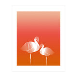 Meditating Flamingos (Print Only) thumbnail