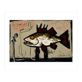 Brown Trout in Abstract Style Painting (Print Only) thumbnail