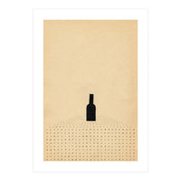 Wine bottle on the table (Print Only)