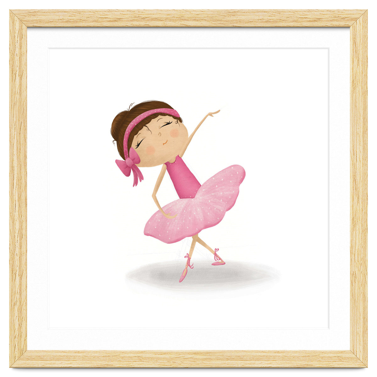 Adorable Plie Ballerina Nursery Print