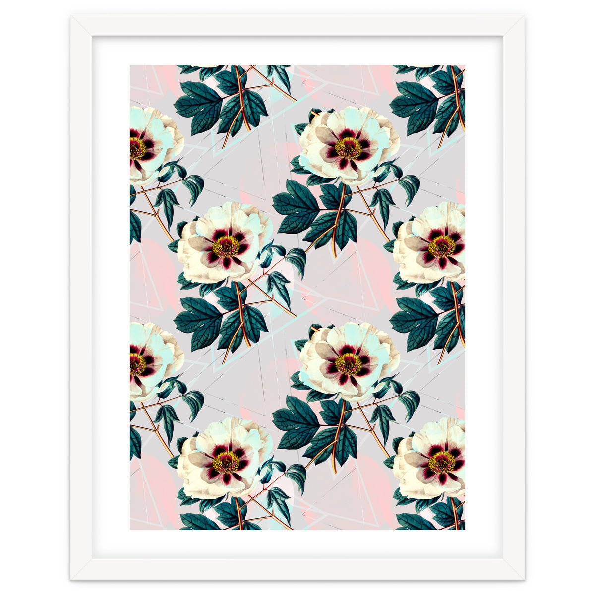 Flowery blooming with geometric