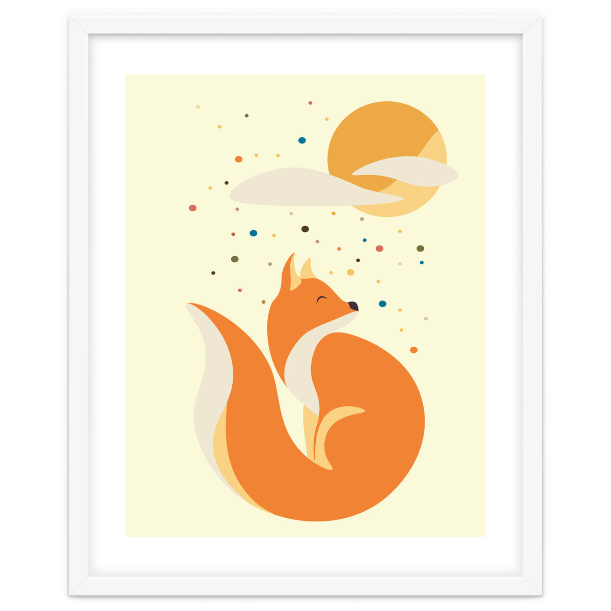 Foxy felt with the heart