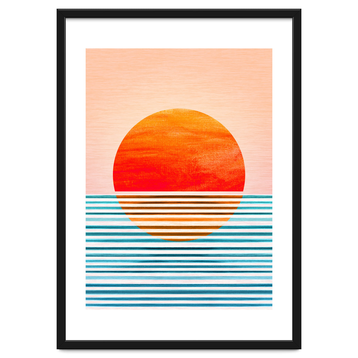Geometric Minimalist Sunset