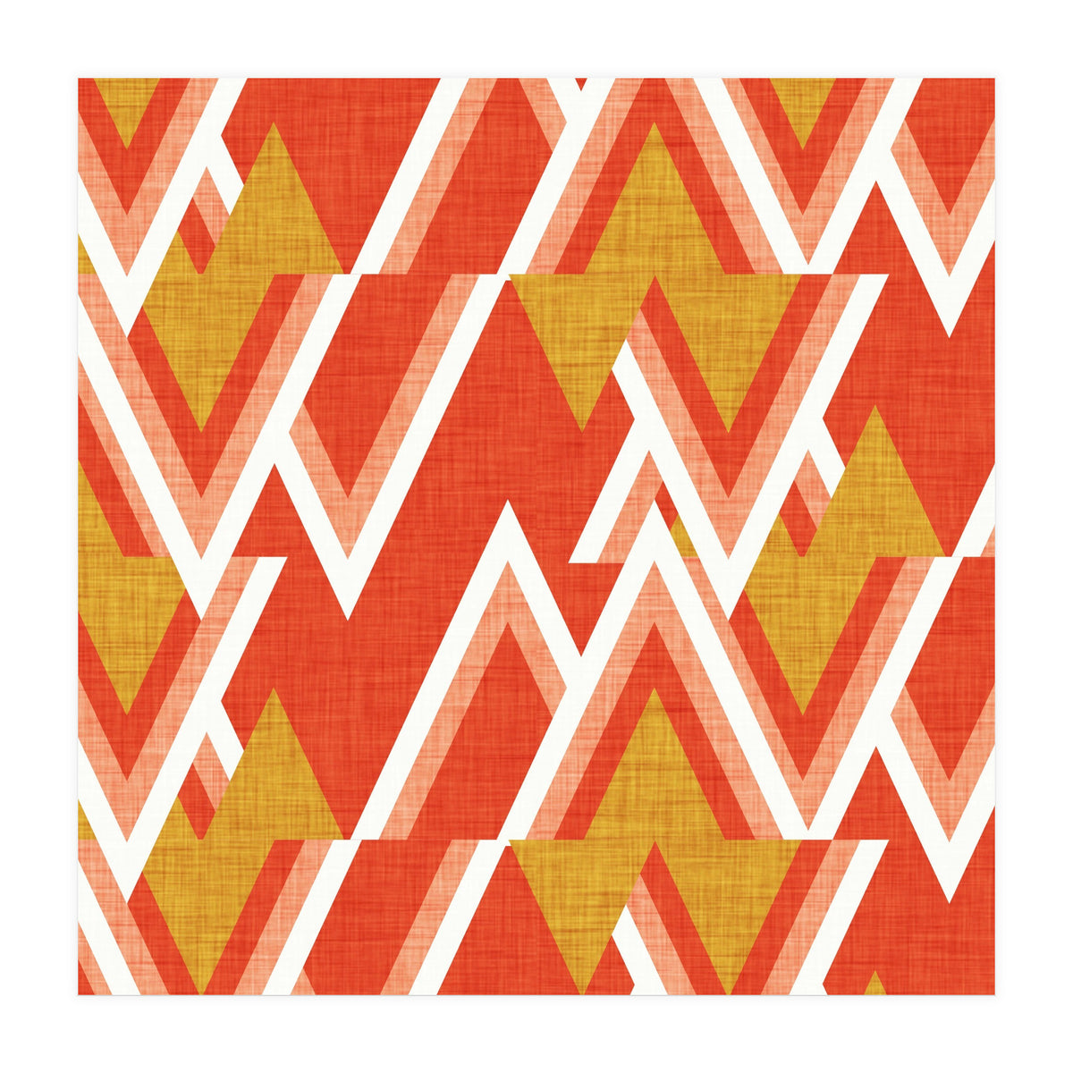 New Mid Mod Woods Red  (Print Only)