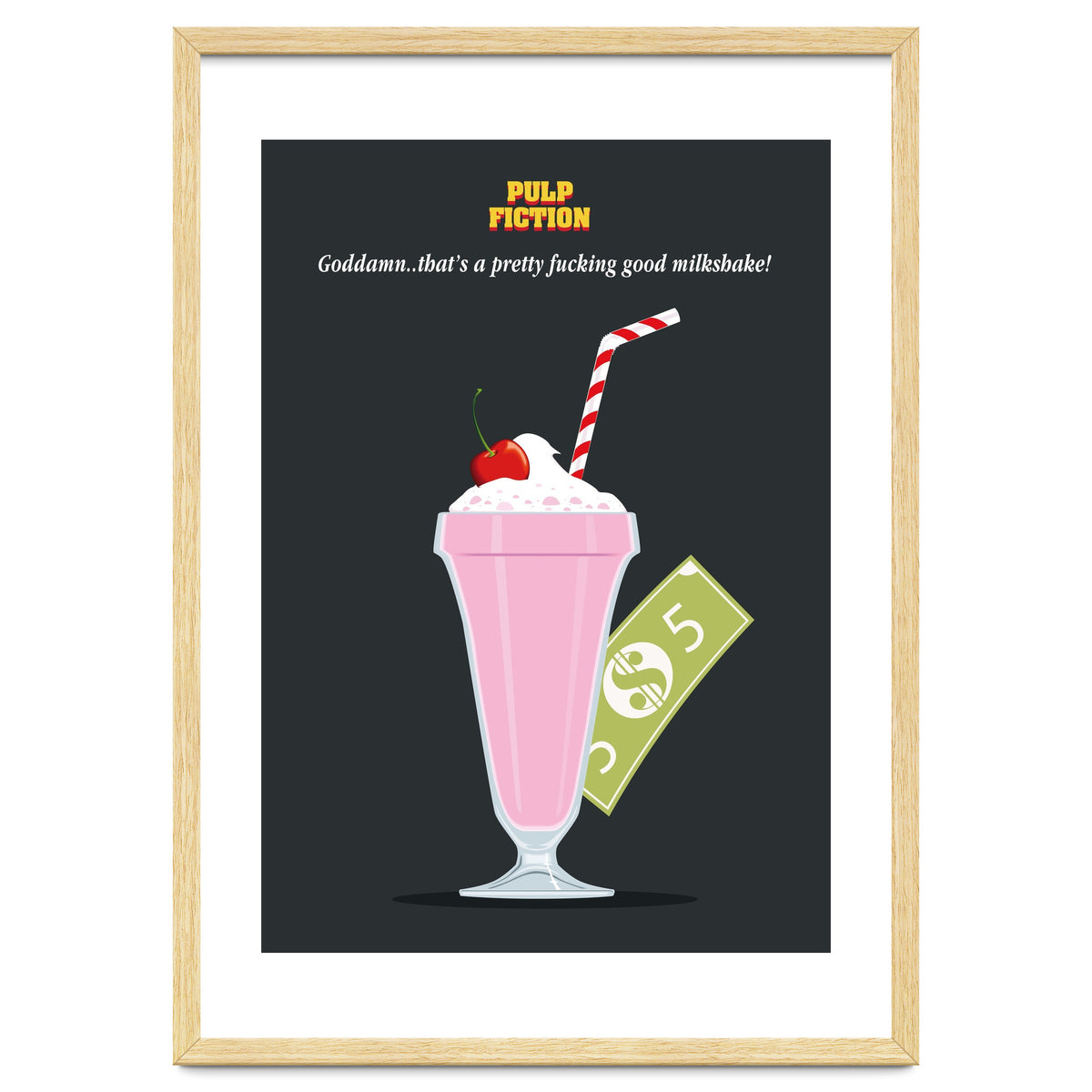 Mia Wallace Pulp Fiction movie poster