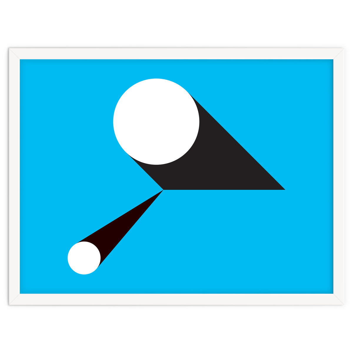 Geometric Shapes No. 46 - blue & black