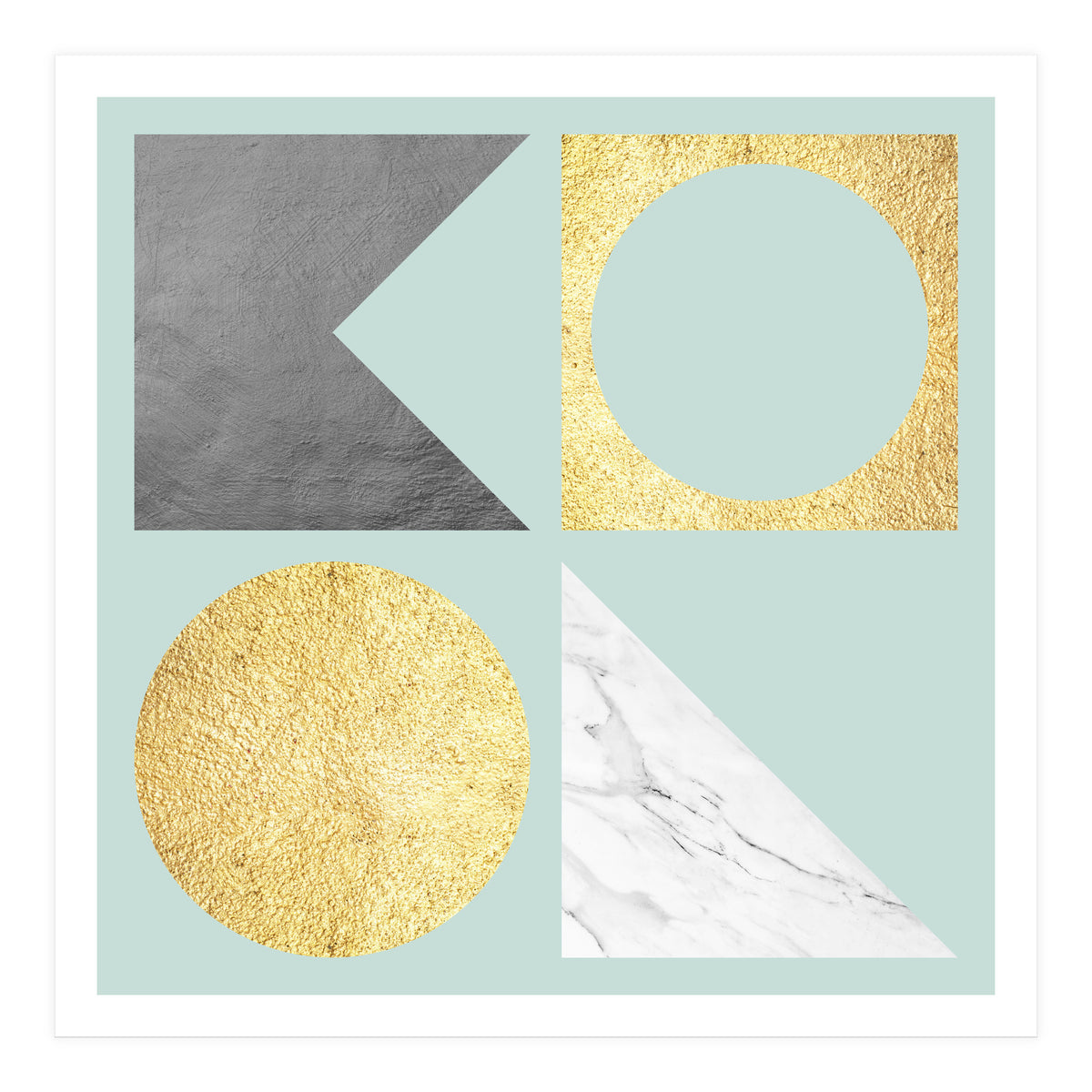 Marble and gold V (Print Only)