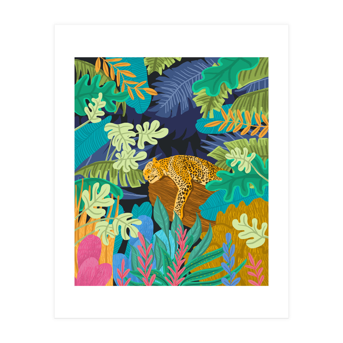 Sleeping Panther (Print Only)